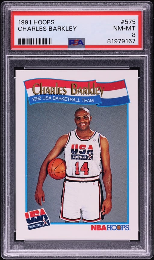 1991 Hoops USA Charles Barkley #575 PSA 8 NM-MT