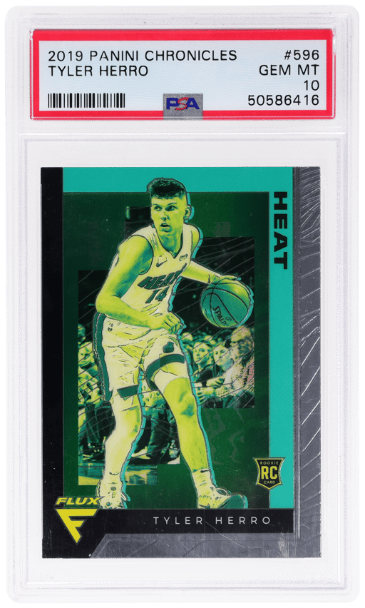 2019 Panini Chronicles Flux Tyler Herro #596 PSA 10
