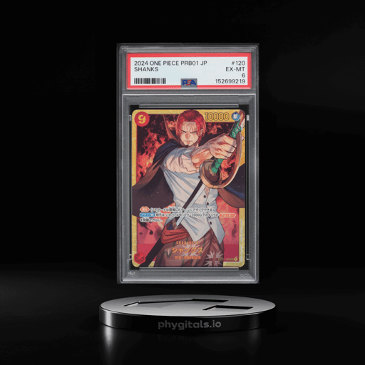 2024 One Piece Japanese Premium Booster Best SEC Shanks #OP01-120 PSA 6 EXMT