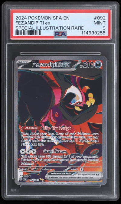 2024 Pokemon Shrouded Fable Special Illustration Rare Fezandipiti Ex #92 PSA 9