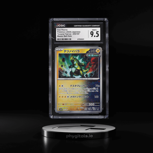 2024 Pokemon Japanese Scarlet & Violet Terastal Fest Ex Master Ball Holo Iron Thorns CGC 9.5