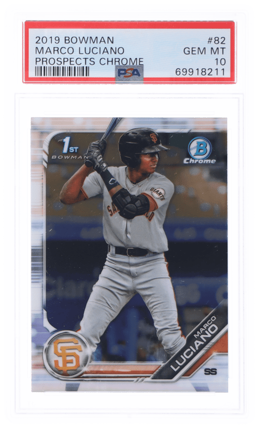 2019 Bowman Chrome Prospect Marco Luciano #BCP82 PSA 10