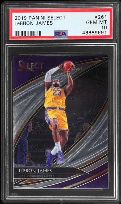 2019 Panini Select Courtside LeBron James #261 PSA 10