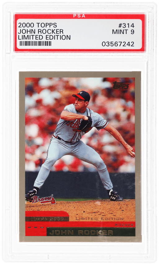 2000 Topps Limited Edition John Rocker #314 PSA 9