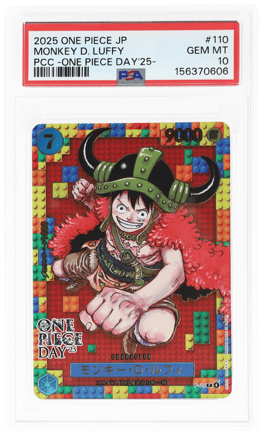 2025 One Piece Premium Collection Japanese One Piece Day Monkey D. Luffy #P110 PSA 10