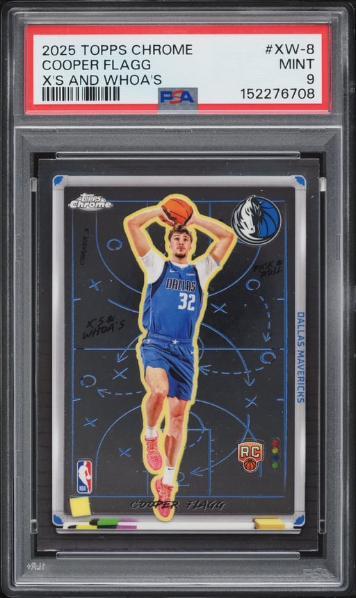 2025 Topps Chrome X's And Whoa's Cooper Flagg ROOKIE #XW-8 PSA 9 MINT
