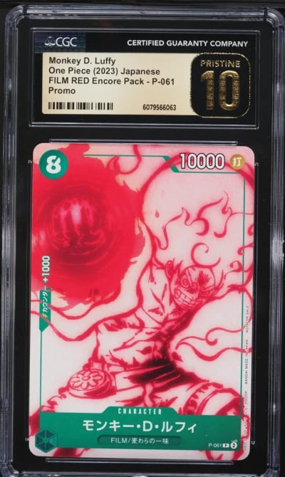 2023 One Piece Japanese Promo Film Red Encore Monkey D. Luffy CGC 10 PRISTINE