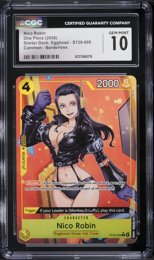 2026 One Piece Starter Deck: Egghead Borderless Nico Robin #ST29-009 CGC 10 GEM MINT