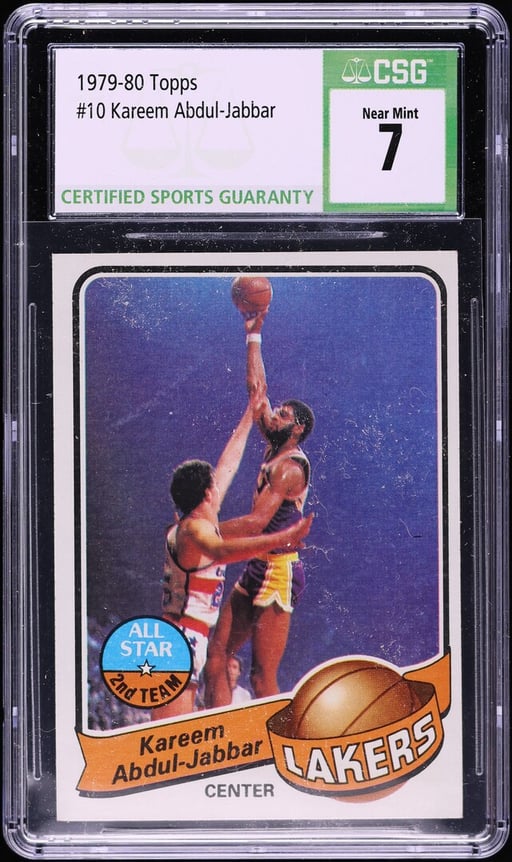 1979 Topps Basketball Kareem Abdul-Jabbar ALL STAR #10 CSG 7 NRMT