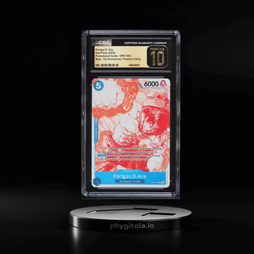 2025 One Piece Promo 3rd Anniversary Treasure Camp. Portgas D. Ace #OP07-053 CGC 10 PRISTINE