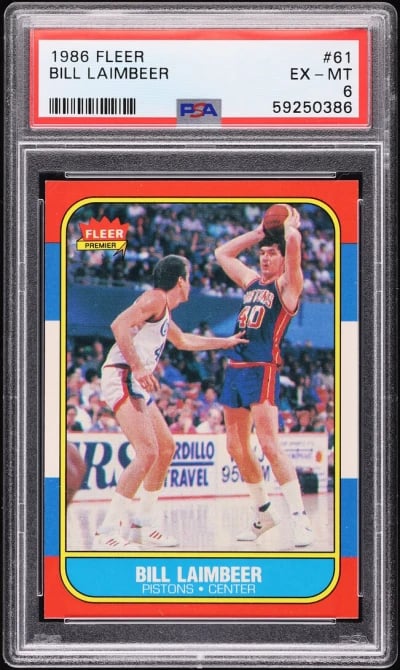 1986 Fleer Basketball Bill Laimb