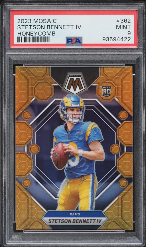 2023 Panini Mosaic Honeycomb Stetson Bennett IV ROOKIE #362 PSA 9 MINT