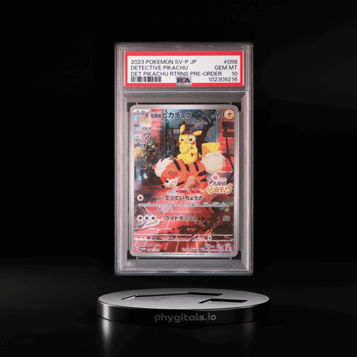 2023 POKEMON JPN SV-P PROMO #098 DETECTIVE PIKACHU PSA 10