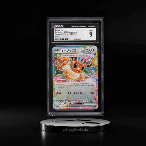 2024 Pokemon Japanese Scarlet & Violet Terastal Fest Ex Holo Eevee EX #126 CGC 9 MINT