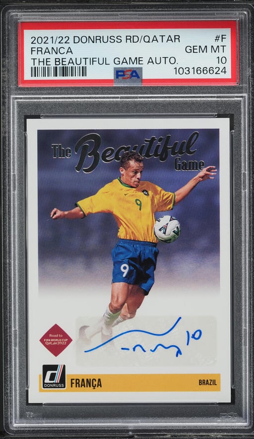 2021 Donruss Road To Qatar The Beautiful Game Franca AUTO #BG-F PSA 10 GEM MINT