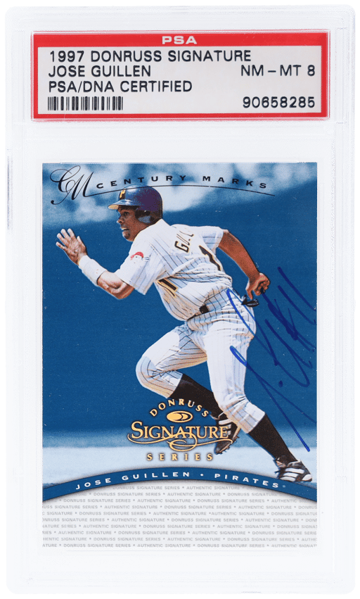 1997 Donruss Signature Series Century Marks Jose Guillen 45/100 PSA/DNA Auth