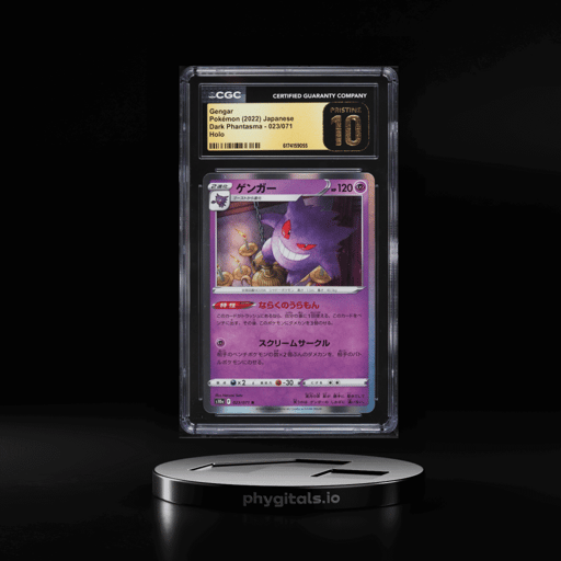 2022 Pokemon Japanese Sword & Shield Dark Phantasma Holo Gengar #23 CGC 10 PRISTINE