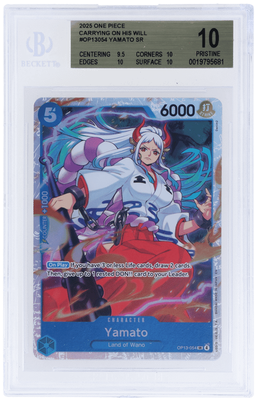 2025 One Piece Card Game Carrying On His Will Yamato #OP13054 BGS 10