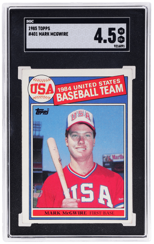 1985 Topps '84 USA Baseball Team Mark Mcgwire #401 SGC 4.5