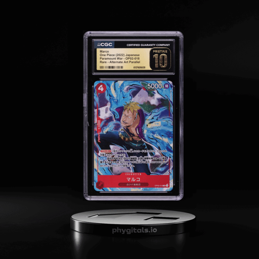 2022 One Piece Japanese Paramount War Alt Art Marco #OP02-018 CGC 10 PRISTINE