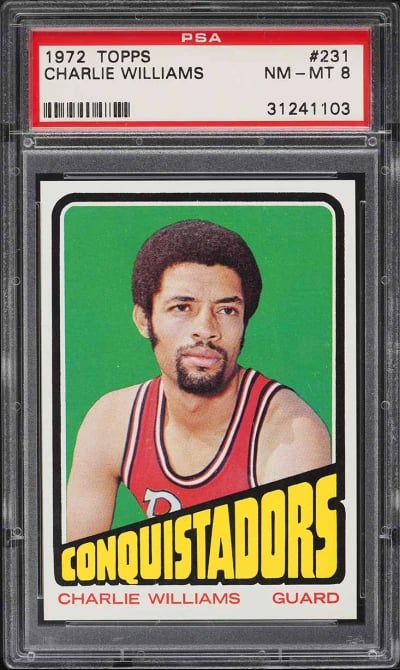 1972 Topps Basketball Charlie Wi