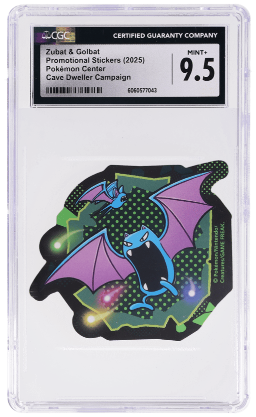 2005 Pokemon Center Stickers Japanese Cave Dweller Campaign Golbat/Zubat # CGC 9.5