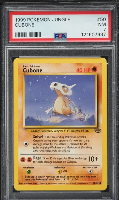 1999 Pokemon Jungle Cubone #50 P