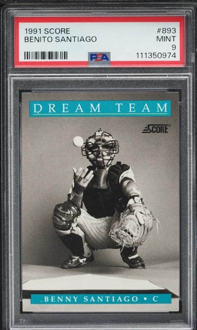 1991 Score Benito Santiago #893 PSA 9 MINT