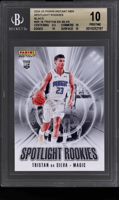 2024 Panini Instant NBA Spotlight Rookies Black Tristan Da Silva #SR.18 BGS 10