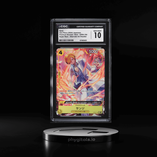 2024 One Piece Japanese Premium Booster Best Super Rare Alt Art Sanji #OP04-104 CGC 10 GEM MINT