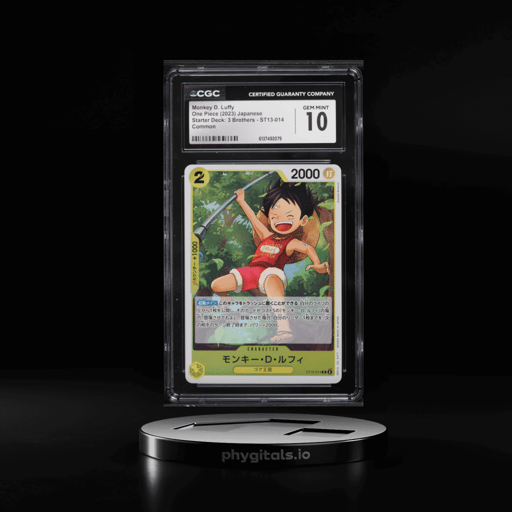 2023 One Piece Japanese Starter Deck 3 Brothers Monkey D. Luffy #ST13-014 CGC 10 GEM MINT