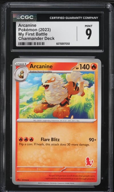 2023 Pokemon Scarlet & Violet My First Battle Deck Arcanine CGC 9 MINT