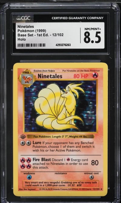 1999 Pokemon Base Set Shadowless