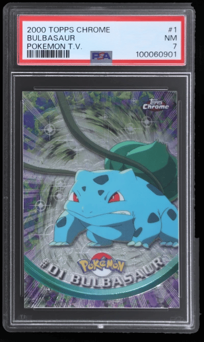 2000 Pokemon Chrome Bulbasaur #1 PSA 7