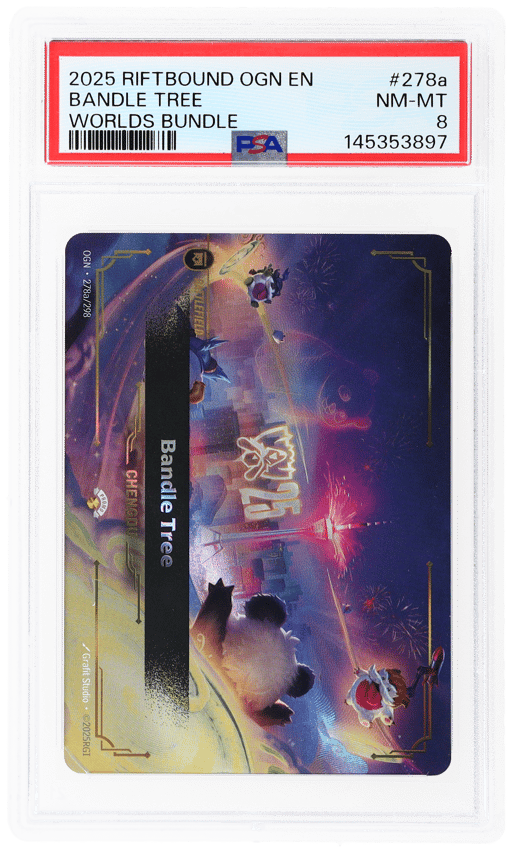2025 Riftbound: League of Legends Origins Worlds Bundle 2025 Bandle Tree #278a PSA 8