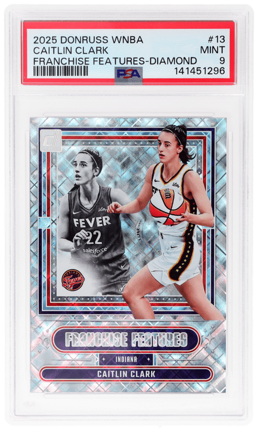 2025 WNBA Franchise Features Diamond Caitlin Clark #13 PSA 9
