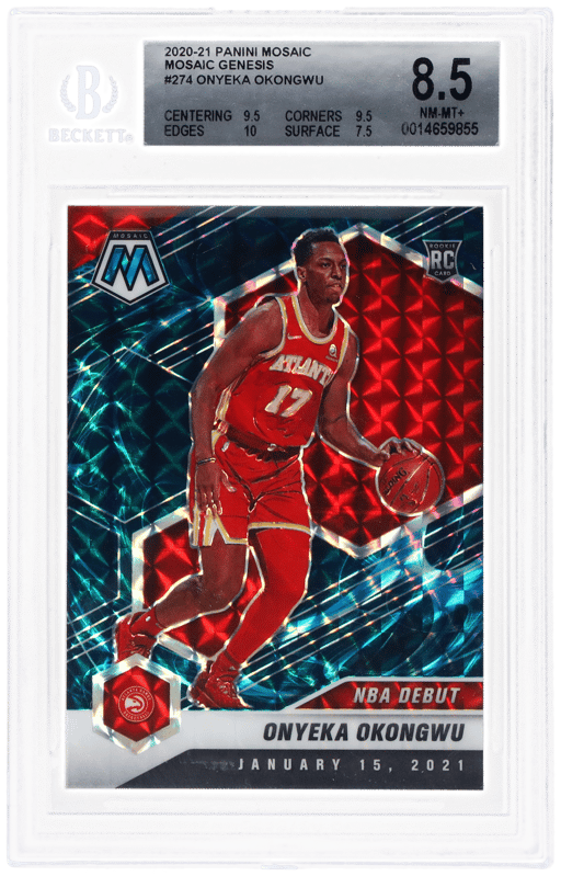 2020 Panini Mosaic Genesis Mosaic Onyeka Okongwu #274 BGS 8.5