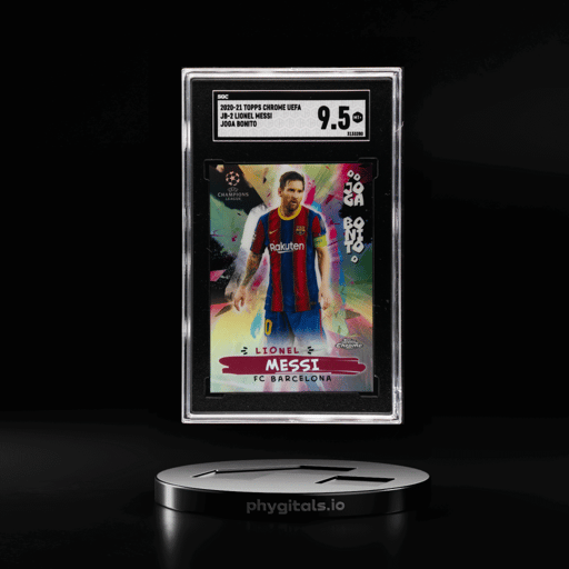 2020 Topps Chrome UEFA Champions League Joga Bonito Lionel Messi #JB2 SGC 9.5