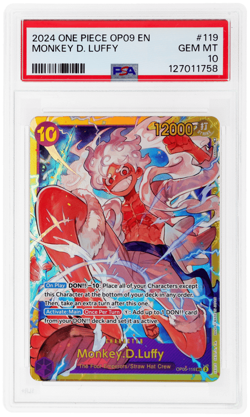 2024 One Piece Premium Booster the Best Monkey D Luffy #OP05119 PSA 10