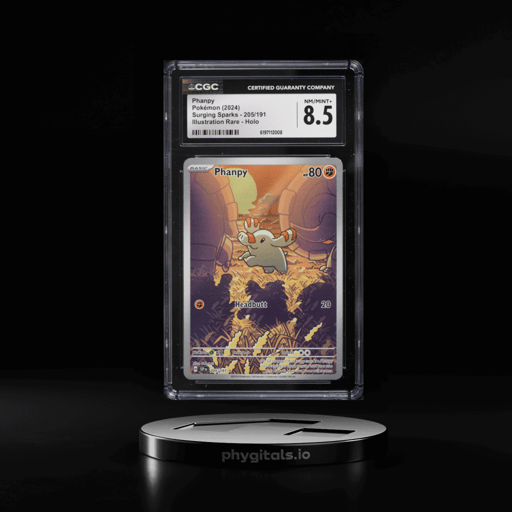 2024 Pokemon Scarlet & Violet Surging Sparks IR Phanpy #205 CGC 8.5 NM-MT+