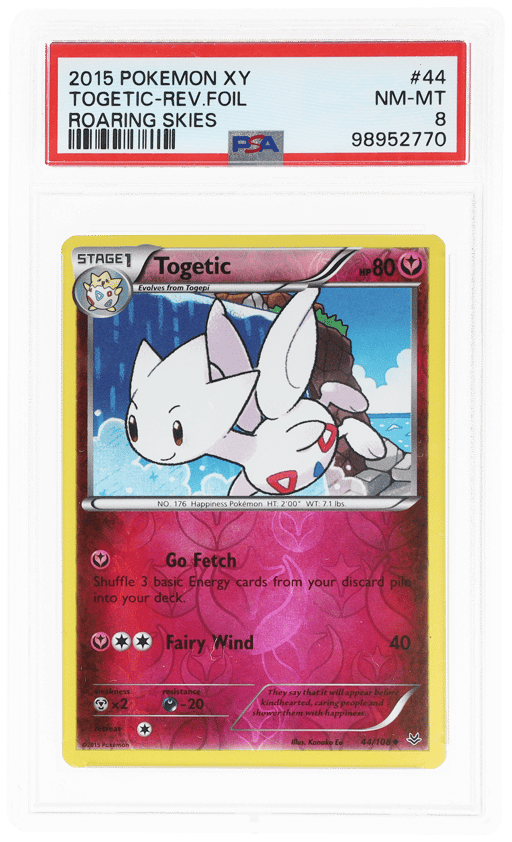 2015 Pokemon XY Roaring Skies Reverse Holo Togetic #44 PSA 8