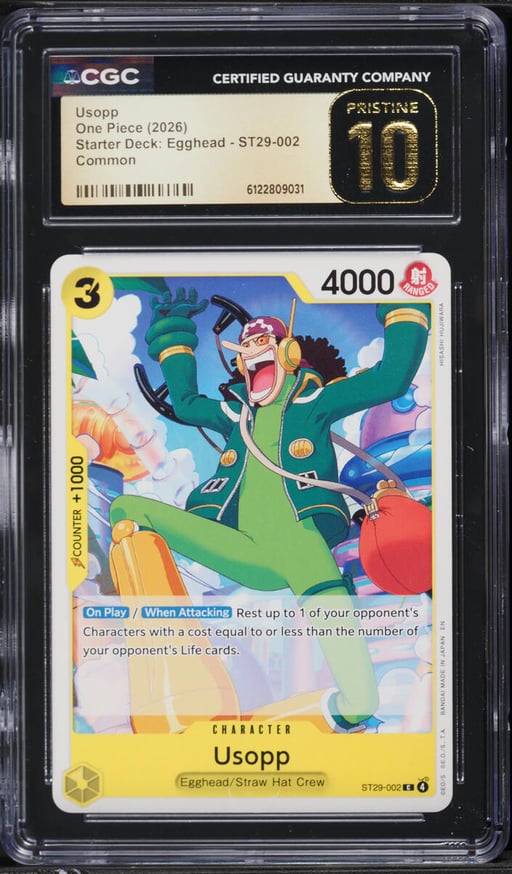 2026 One Piece Starter Deck: Egghead Usopp #ST29-002 CGC 10 PRISTINE