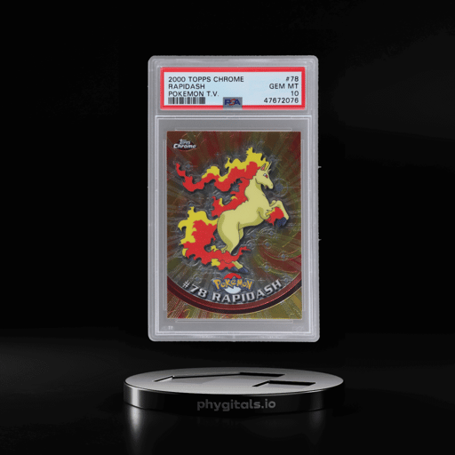 2000 Pokemon Chrome Tv Rapidash #78 PSA 10
