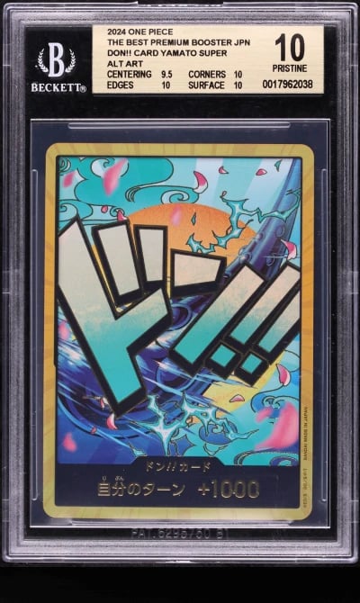 2024 One Piece Japanese The Best Premium Booster Alt Gold Don!! Yamato BGS 10