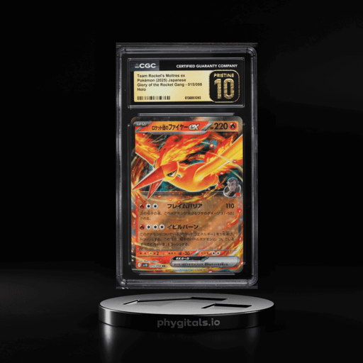 2025 Pokemon Japanese SV Glory Of Rocket Gang Holo Team Rocket's Moltres EX #15 CGC 10 PRISTINE
