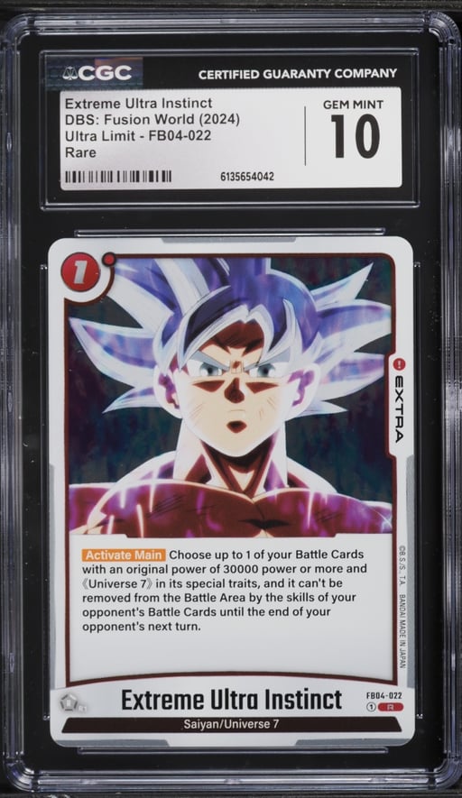 2024 Dragon Ball Super Fusion World Ultra Limit Extreme Ultra Instinct CGC 10 GEM MINT