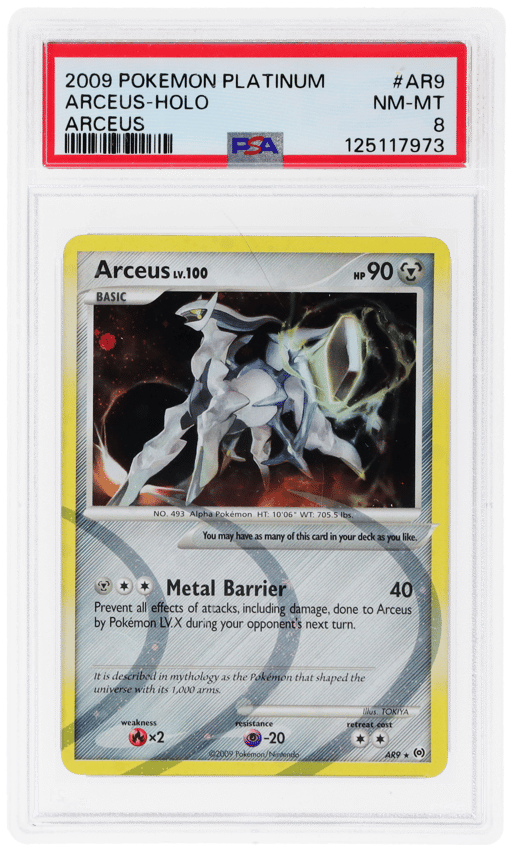 2009 Pokemon Platinum Arceus Holo Arceus #AR9 PSA 8