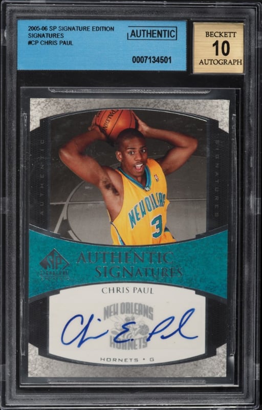 2005 SP Signature Edition Authentic Chris Paul ROOKIE AUTO #CP BGS AUTH
