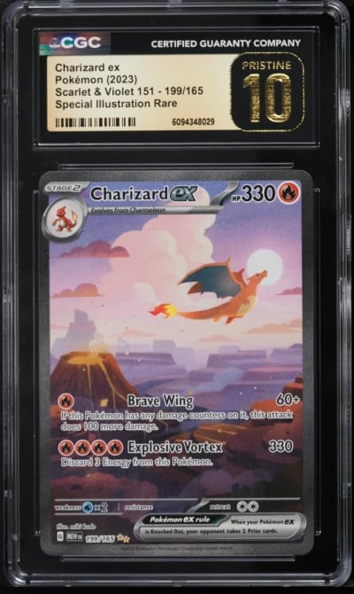 2023 Pokemon Scarlet & Violet 151 SIR Charizard ex #199 CGC 10 PRISTINE