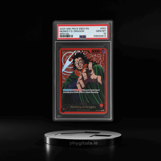 2025 (Eb-02) Anime 25th Collection - English Foil Parallel Monkey D. Dragon #OP07-001 PSA 10